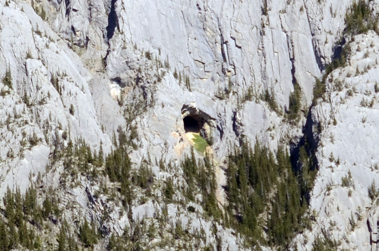 19 Hole In The Wall On Slopes Of Mount Corey In Afternoon From Trans Canada Highway Between Banff And Lake Louise in Summer